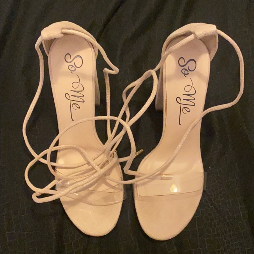 Lace up heels